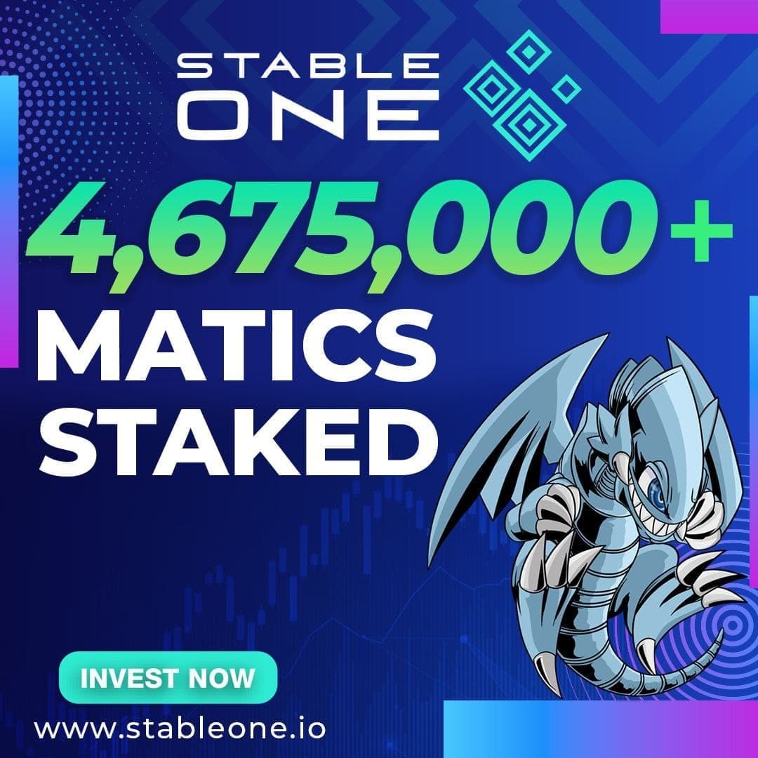 Stable One, best crypto invvest!